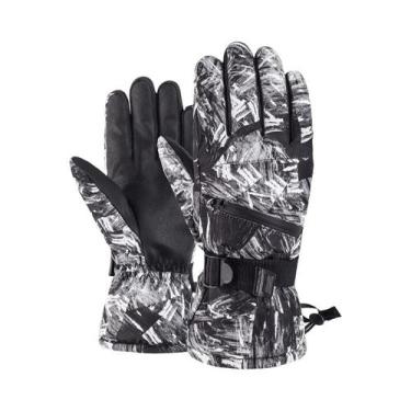 Imagem de Luvas De Esqui Térmicas Unissex Impermeáveis E À Prova De Vento, Luvas