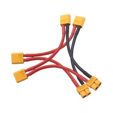 Imagem de Adaptador De Plugue Duplo XT60: Cabo Conector 1 Fêmea Para 2 Machos Pa