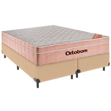 Imagem de Cama Box King e Colchão Airtech Spring Pocket Molas Ensacadas Ortobom 