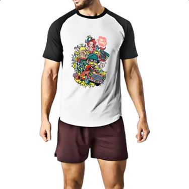 Imagem de Camiseta Raglan Corrida do Caos - Alearts, P