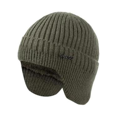 Imagem de Gorro De Inverno Unissex Quente De Tricô Com Protetor De Orelha Elegan