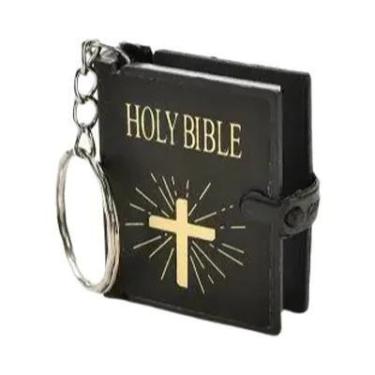 Imagem de Mini Bíblia Sagrada Em Inglês Com Chaveiro, Presente Religioso Cristão