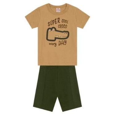 Imagem de Conjunto infantil menino de jacaré Brandili-Masculino