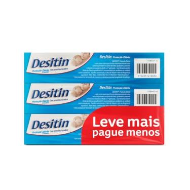 Imagem de Desitin Creme Preventivo De Assaduras Proteção Diária Creamy, Kit com 3 Unidades de 113g