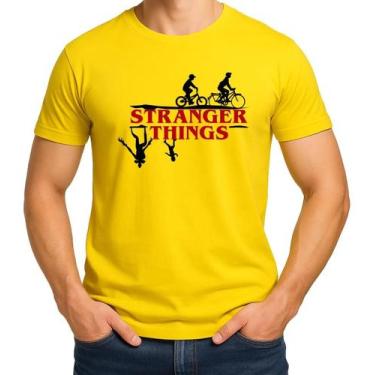 Imagem de Camiseta Camisa Adulto Feminina Masculina Algodão Série Stranger Thing