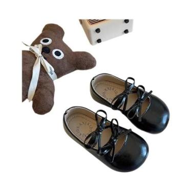 Imagem de Sapatos Planos Para Meninas Princesa 2025 Com Laço De Borboleta, Solad