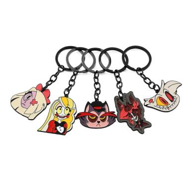 Imagem de Chaveiro e chaveiro, pendente, Hazbin Hotel Devil Cat