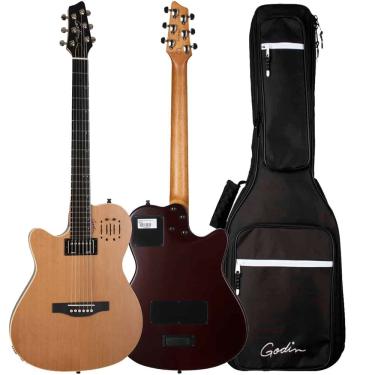 Imagem de Violão Godin A6 Ultra Natural Aço Canhoto Cedro Maciço Sg