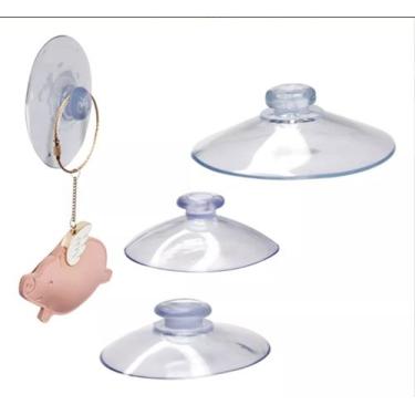 Imagem de Kit Com 06 Ganchos De Parede Fixaçao Ventosa Pendurar Toalha Sem Furos