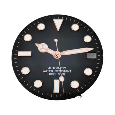 Imagem de Mostrador De Relógio Luminoso De 28,5mm Com Ponteiros Compatível Com M