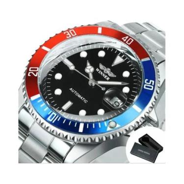 Imagem de Relógio De Luxo Masculino WINNER Clássico Automático Com Bezel Rotativ