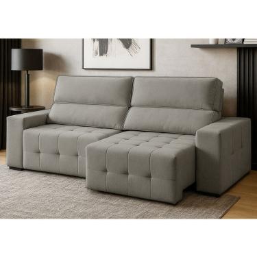 Imagem de Sofa 3 Lugares Retratil Reclinavel 210cm Veludo Village Ferguile