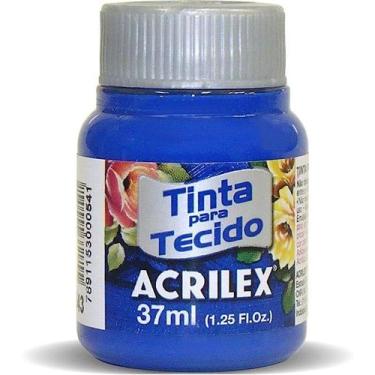 Imagem de Tinta de tecido 37ml Acrilex  Azul Ultramar 543 Tinta de tecido 37ml A