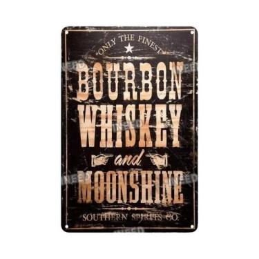 Imagem de Placa Decorativa De Metal Vintage Retro JIM BEAM Para Bar, Pub, Clube,