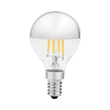 Imagem de Lâmpada LED Retro Edison Espelho Prata 4W E14 E27 G45 A60 ST64 G80 G95