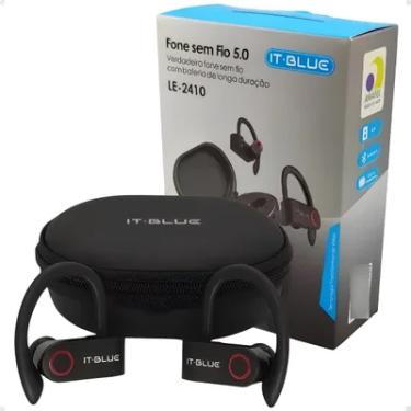 Imagem de Fone De Ouvido Bluetooth It-blue Le-2410 5.0 Hi-fi Sem Fio Ant-queda Corrida Cor Preto