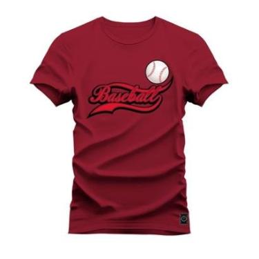Imagem de Camiseta Plus Size Estampada Algodão Unissex Baseball-Unissex