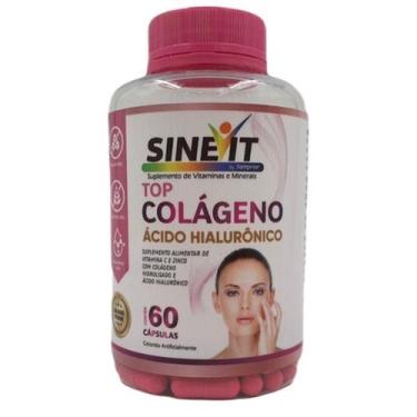 Imagem de Colágeno Sinevit com Ácido Hialurônico 60 Cápsulas  Pele Firme e Artic