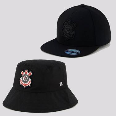 Imagem de Kit Corinthians Kits Bucket HatBoné Americano-Unissex