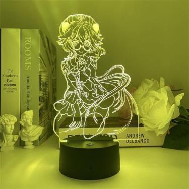 Imagem de Luz noturna LED 3D Plants vs Zombies: sacarose, mudança de cor - yiwei