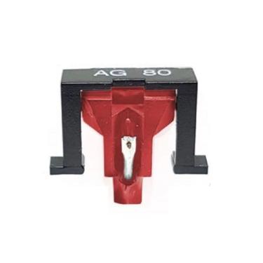 Imagem de Agulha AG-80 Rubi Original Leson Para Toca Disco e Vitrola - AG-80R - 