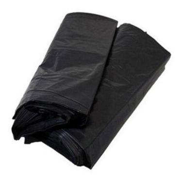Imagem de Saco de Lixo Ecológico Reforçado 50 Litros Preto 0 e 08 Micra 25kg para Resíduos Normais Higipack