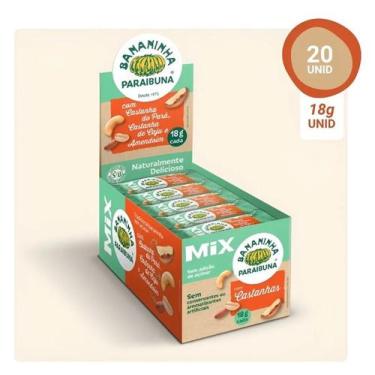 Imagem de Bananinha Paraibuna Mix Pura Banana E Mix De Castanhas 360g