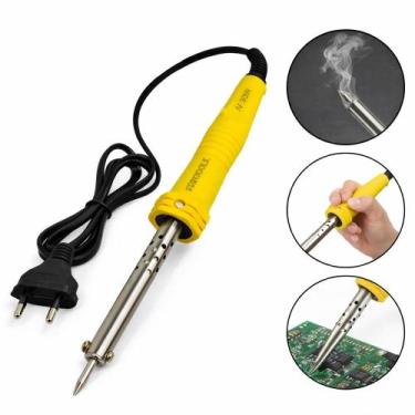 Imagem de Ferro de solda profissional com suporte lapis eletrico 30w caneta de e