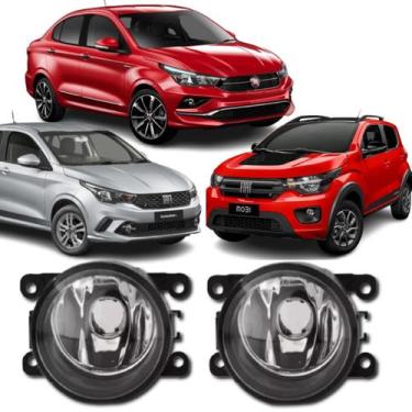 Imagem de Kit Par Farol Milha Neblina Fiat Argo Cronos Mobi 2017 A2023 - AutoVex