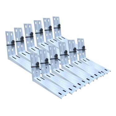 Imagem de Kit 12 Pares 400mm Ar Condicionado Split Quadrado Até 50kg - EOS , STE