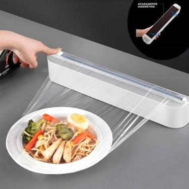 Imagem de Dispenser Suporte Cortador Para Papel Filme Suspenso - SHOPMIX