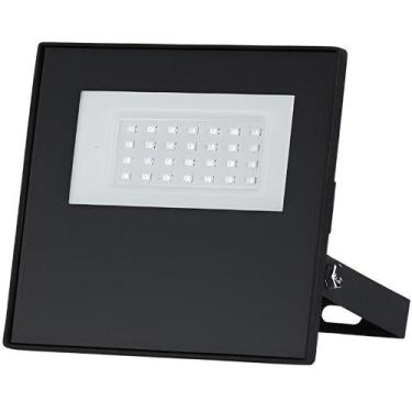 Imagem de Refletor Tr Led Com 30 Watts Slim 6500k Preto - 15030067-02 - Taschibr