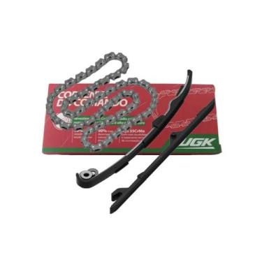 Imagem de Kit Corrente Comando + Tensor + Guia Cbx 250 Twister Xr 250 - Wgk