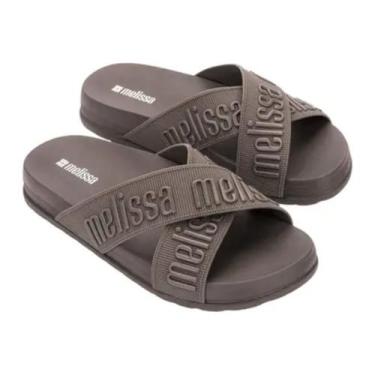 Imagem de Sandália Melissa Cozy Slide M-lover II Marrom Chique -, Marrom, 37 BR