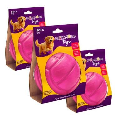 Imagem de Combo 3 Bola Lisa 95 TR Mypetone - Rosa