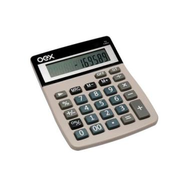 Imagem de Calculadora Oex Flat Cinza CL220