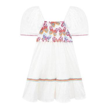 Imagem de Roupa Infantil Vestido Conjunto Menina Em Malha Elástica Estampa Delic