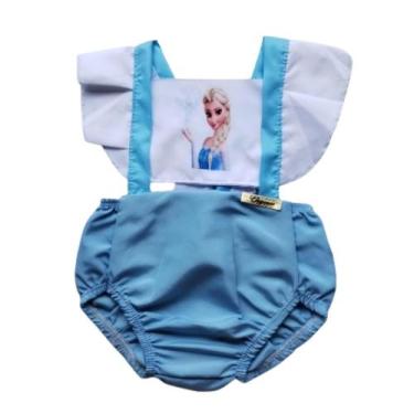 Imagem de Romper Temático Jardineira Fantasia Mesversario Infantil Bebê Menina P