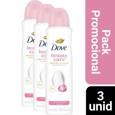 Imagem de Kit 3 Desodorante Dove Feminino Beauty Finish 72h 150ml