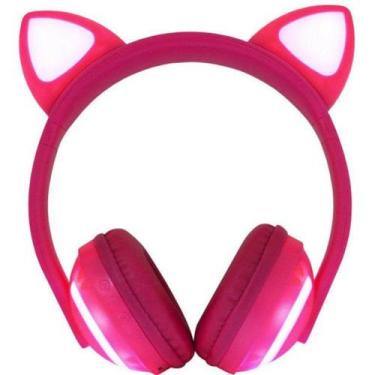Imagem de Fone De Ouvido Headphone Bluetooth Com Orelinhas De LED - EXBOM