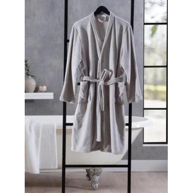 Imagem de Roupao Adulto Soft Fofinho Jolitex - Jolitex Ternille, Cinza, GG