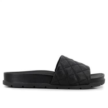 Imagem de Chinelo matelassê usaflex couro, Preto, 38