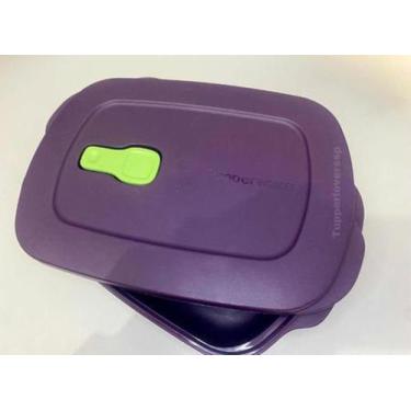 Imagem de Tupperware Cristalwave Retangular 1,7 litro Beringela