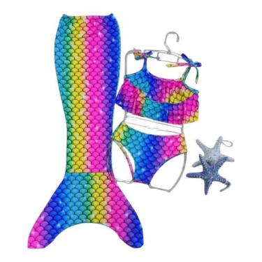 Imagem de Biquini Infantil Menina Calda Sereia - sem marca, 6