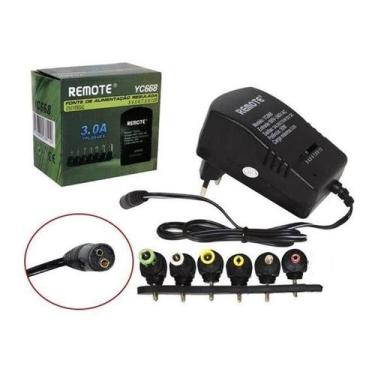 Imagem de Fonte Universal Regulável 3V A 12V 2.5A Bivolt Com 7 Plugs Adaptador E
