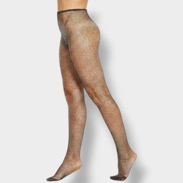 Imagem de Meia Calça Trifil Arrastão Clássica Fio 40, Preto, UNICO