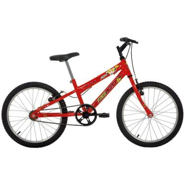 Imagem de Bicicleta Joy Mountain Bike Aro 20 Quadro Aço 1 Marcha Infantil V-brake Vermelho Coke F...
