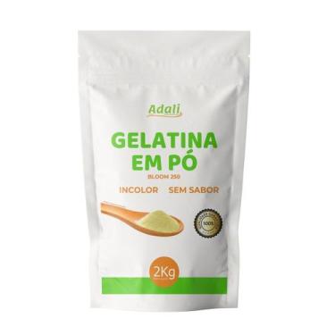 Imagem de Adali Gelatina Pura em Pó 2Kg Sem Sabor Incolor  Fonte de Colágeno Bov