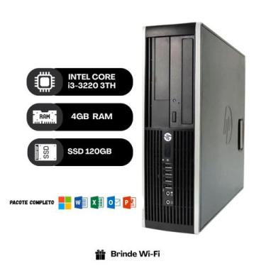 Imagem de COMPUTADOR HP COMPAQ 8300 ELITE I3 3ª GERAÇÃO 4GB RAM SSD 120GB
