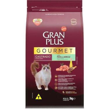 Imagem de Ração Gran Plus Gatos Gourmet Castrados Peru e Arroz - 3 Kg - AFFINITY